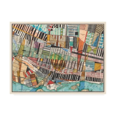Trademark Fine Art Nikki Galapon 'Modern Map Of Montreal' Canvas Art, 24x32 WAG13850-C2432GG